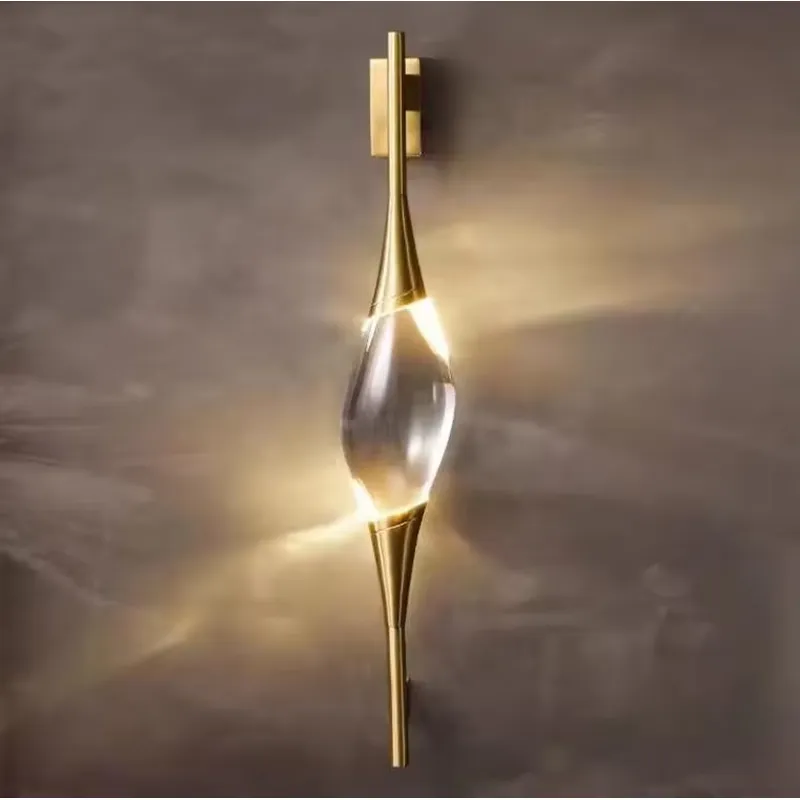 Lighting Decor In Room - Neues Design Moderne Vollkupfer Gold Kristall