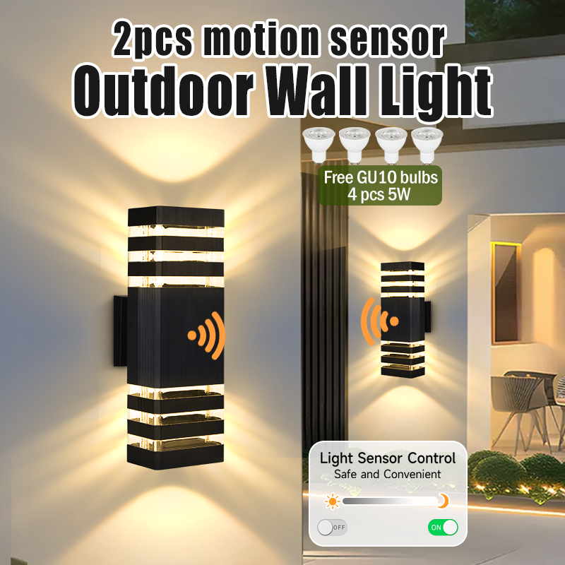 Foyer Lighting Wall Decor - Sensor-Licht Außenwandleuchte GU10 Wanddekorationsbeleuchtung Innen Wasserdichte