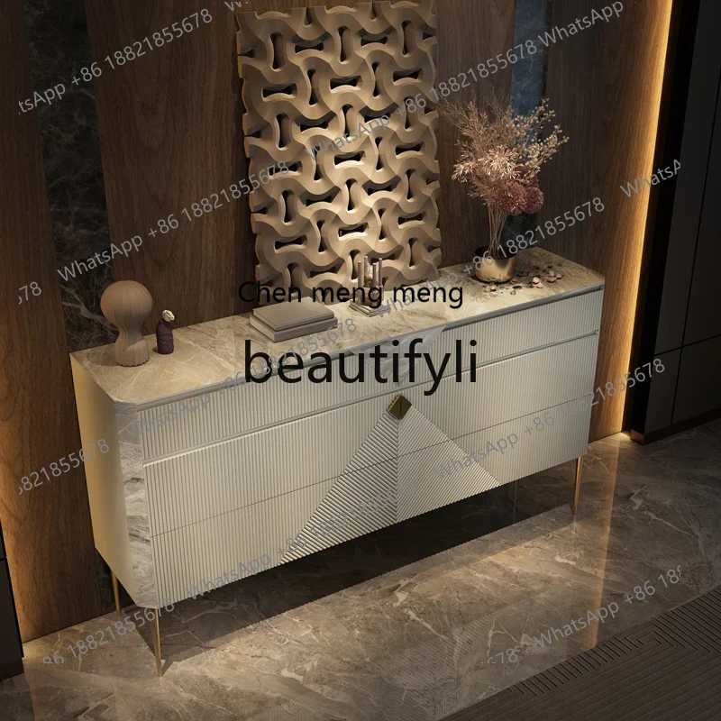 Lighting Decor And More - SS8350 SS italienische Steinplattenkommode, Wohnzimmer, leichter