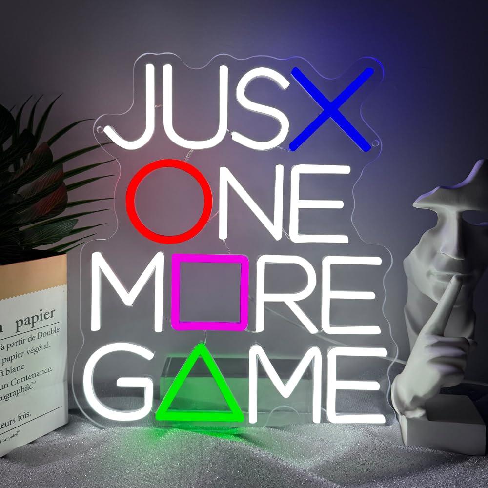 Lighting Decor And More - Just One More Game Neon-Schild USB