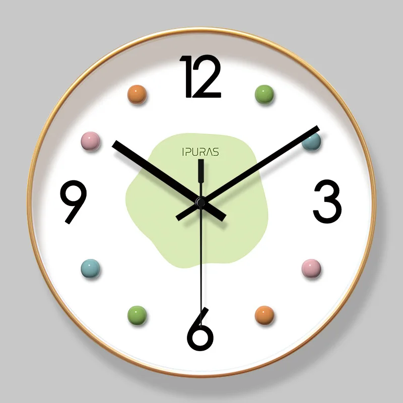 Lighting Home Decor Wall Clocks - 2026 Neue Leichte Luxus Nordische Wanduhren