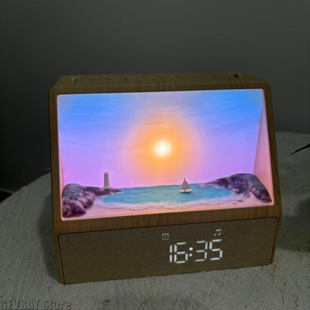 Lighting Decor Sunrise - Sonnenaufgang-Weckuhr mit weißem Rauschen, Aufwachlicht mit