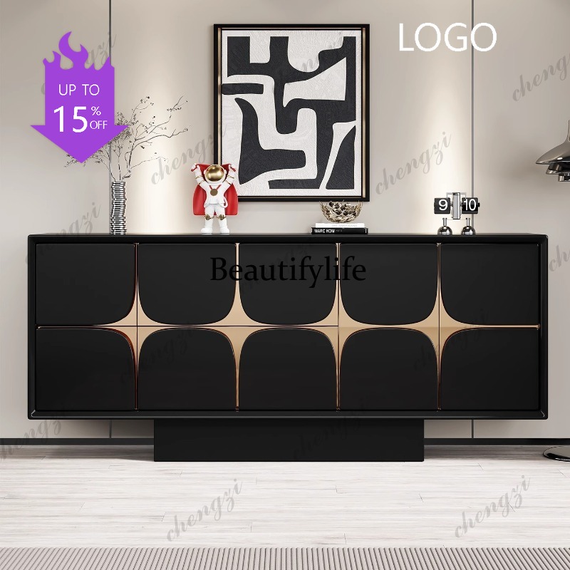 Lighting Decor For Bedroom - D1089 Italienischer leichter Luxus-Türschrank, moderner minimalistischer
