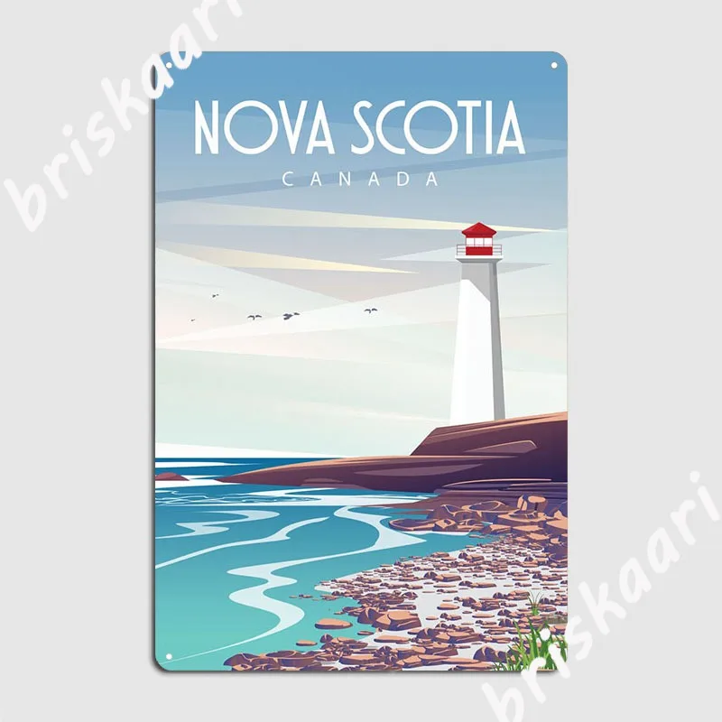 Nova Decor & Lighting Vase Glass Brun 26Cm - Nova Scotia Metallschild Design Club Garage