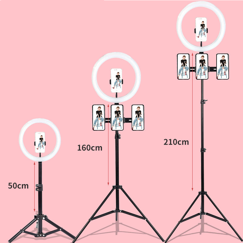 Floor Lamp Tripod - Dimmbare LED Selfie Ring Füllen Licht