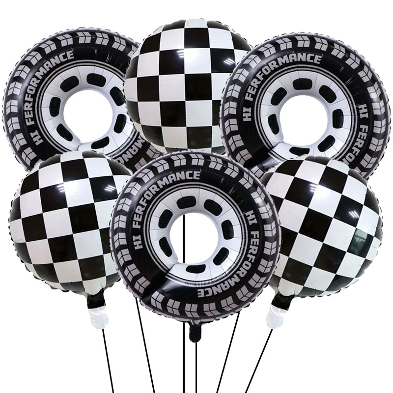 Lighting Mcqueen Birthday Decor - Rennwagen Geburtstagsparty Dekoration 6 Stück Rennwagen