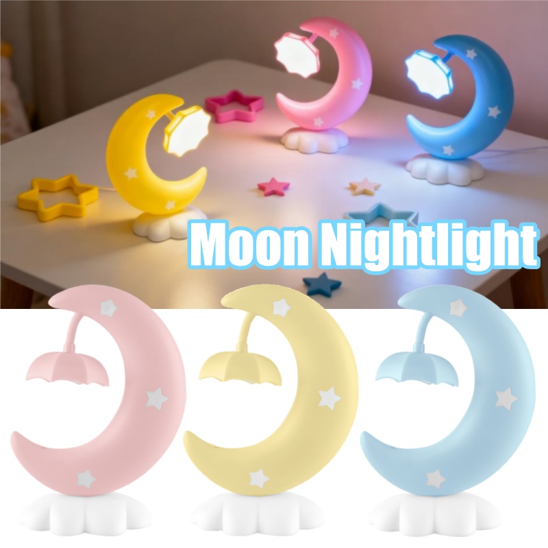 Bedroom Lighting Decor Ideas - Stern-Mondlampe mit LED-Licht, wiederaufladbares USB-Nachtlicht für