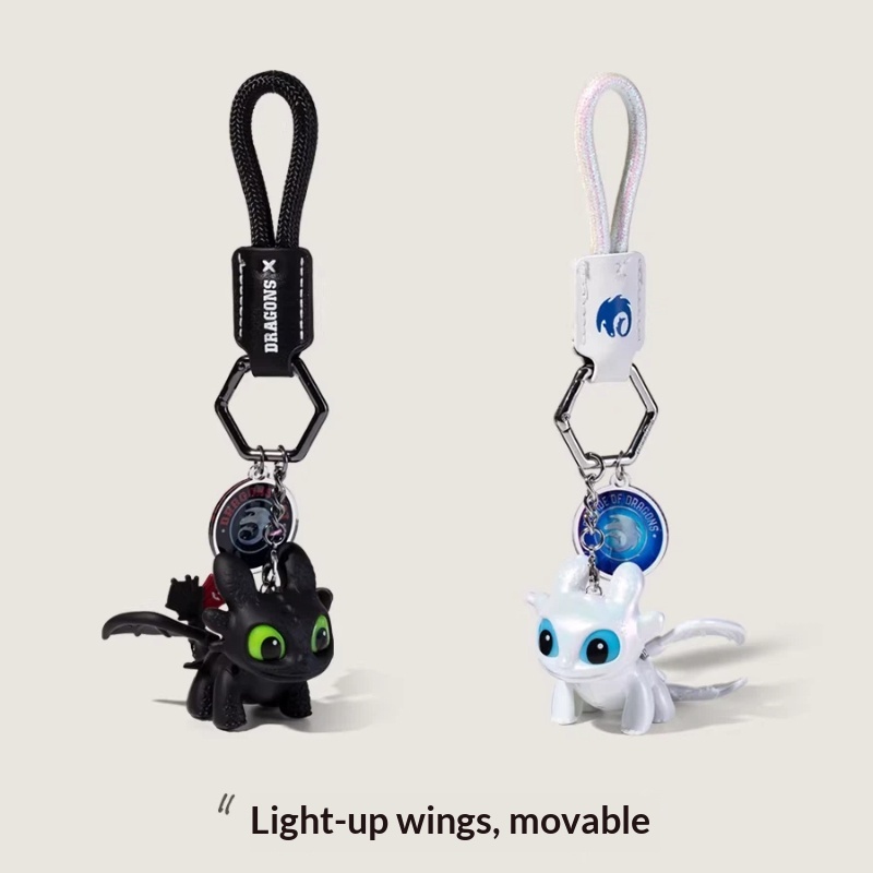 Pendant Light Shade - Echter Drachenzähmungsmeister Zahnlos Nachtschatten Weißlichtschatten Schlüsselanhänger