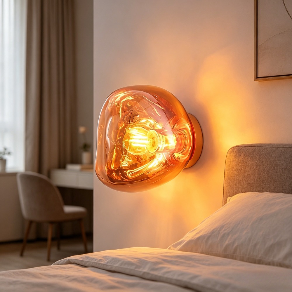 Foyer Lighting Wall Decor - Light Flows Glas-Textur Wandleuchte - Modern