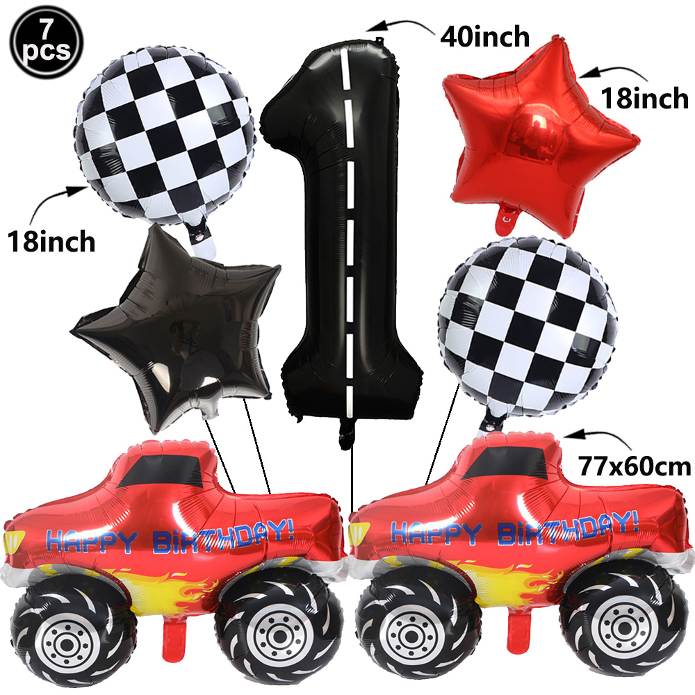 1set Monster Truck Luftballons – Lighting Mcqueen Birthday Decor Bewertung und Preis