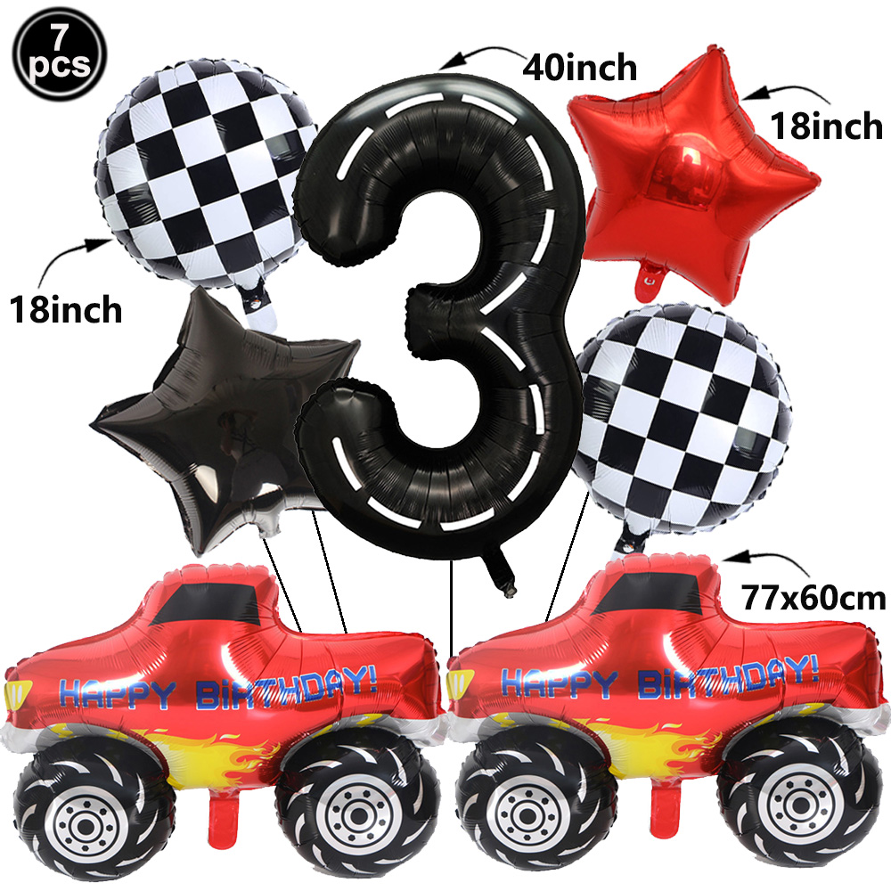 1set Monster Truck Luftballons – Lighting Mcqueen Birthday Decor Bewertung und Preis