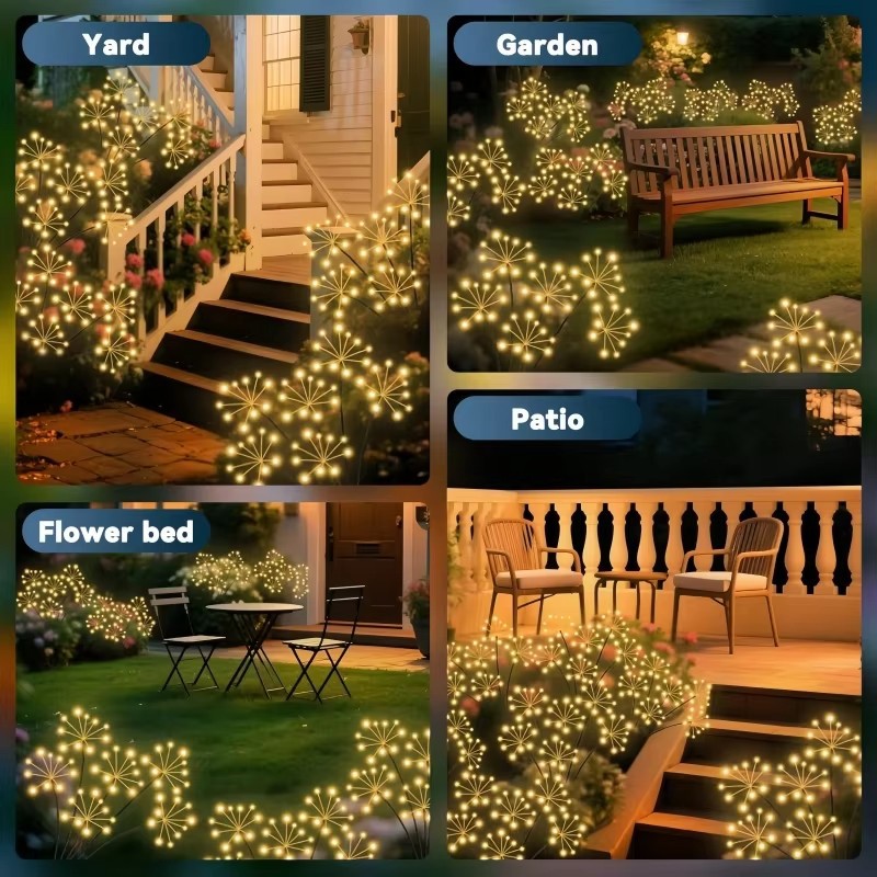 2 Stück Solar-Gartenleuchten,  – Outdoor Lighting Wedding Decor Bewertung und Preis