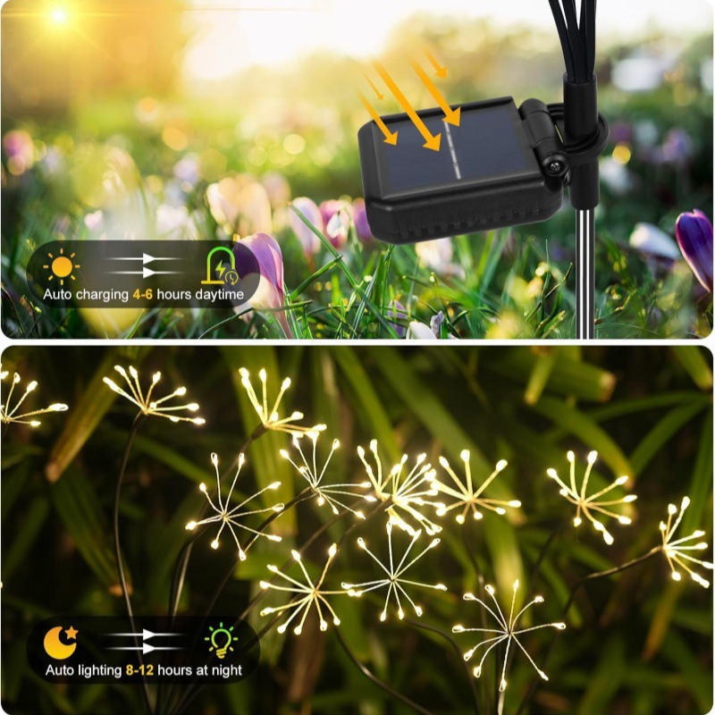 2 Stück Solar-Gartenleuchten,  – Outdoor Lighting Wedding Decor Bewertung und Preis