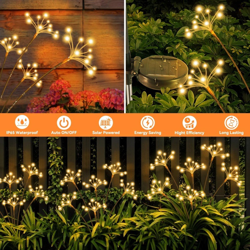 2 Stück Solar-Gartenleuchten,  – Outdoor Lighting Wedding Decor Bewertung und Preis