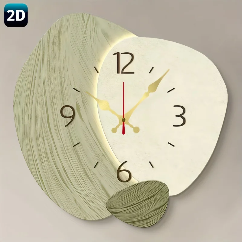 2D Flache, Holz-Wanduhr mit Ge – Lighting Home Decor Wall Clocks Bewertung und Preis
