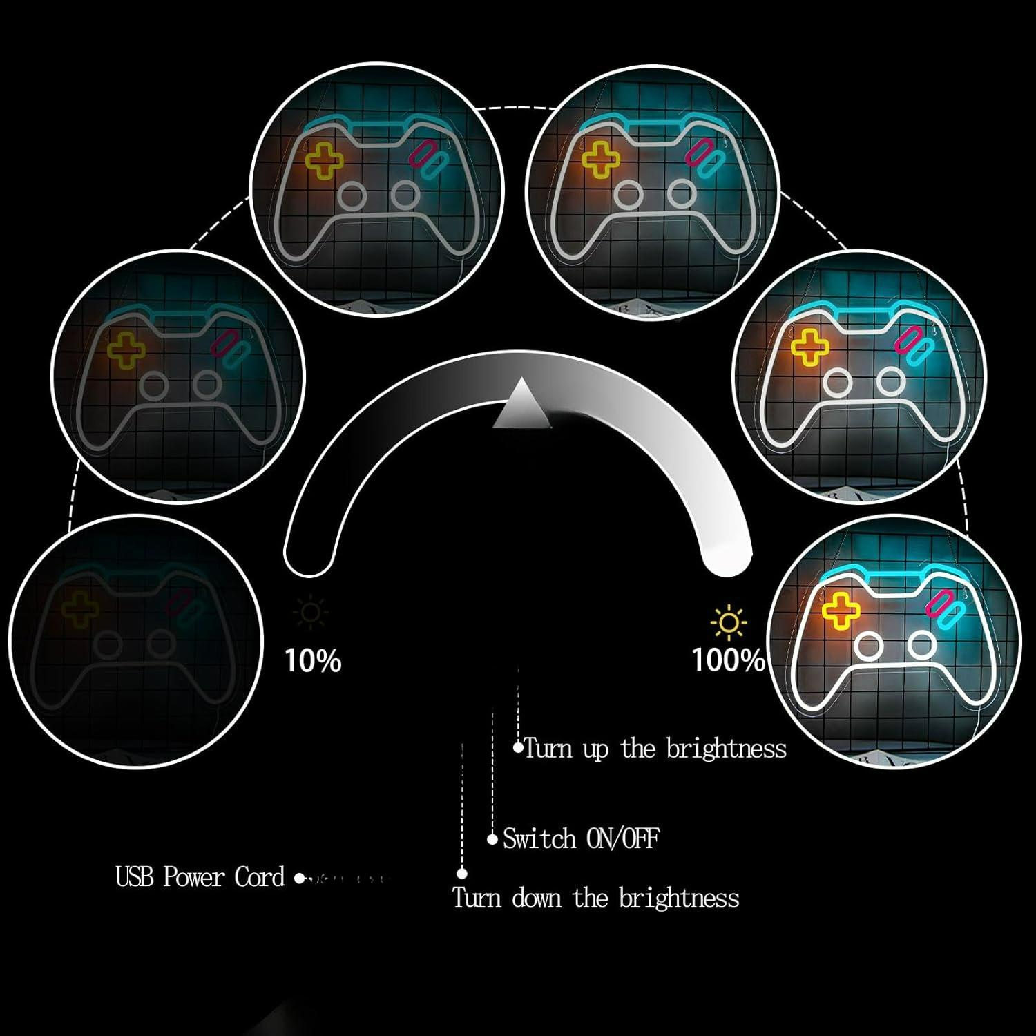 Dimmbares Gaming-Neonschild, L – Bedroom Lighting Decor Ideas Bewertung und Preis