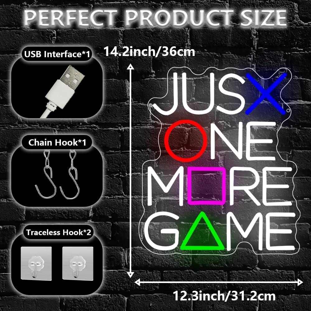 Just One More Game Neon-Schild – Lighting Decor And More Bewertung und Preis