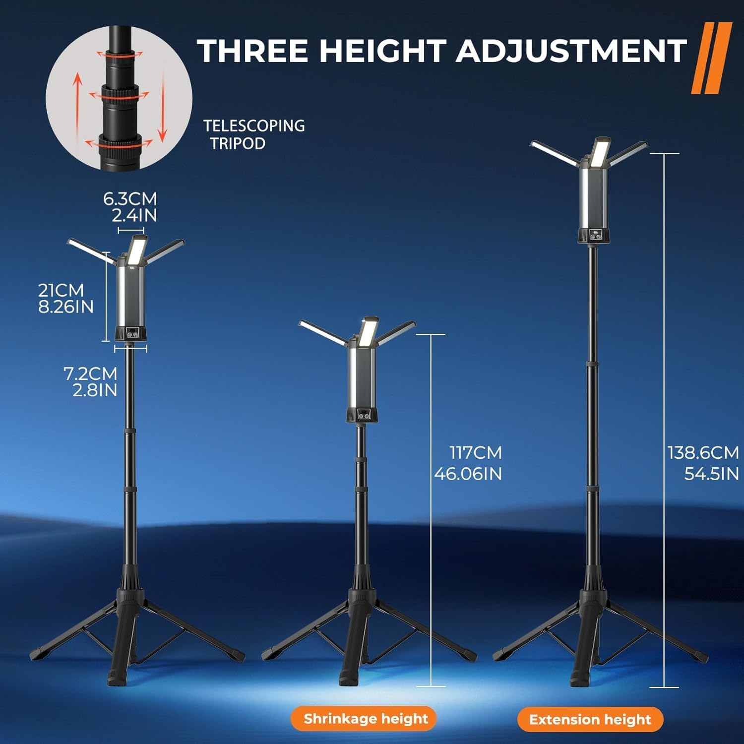 Wiederaufladbare Arbeitsleucht – Floor Lamp Tripod Bewertung und Preis