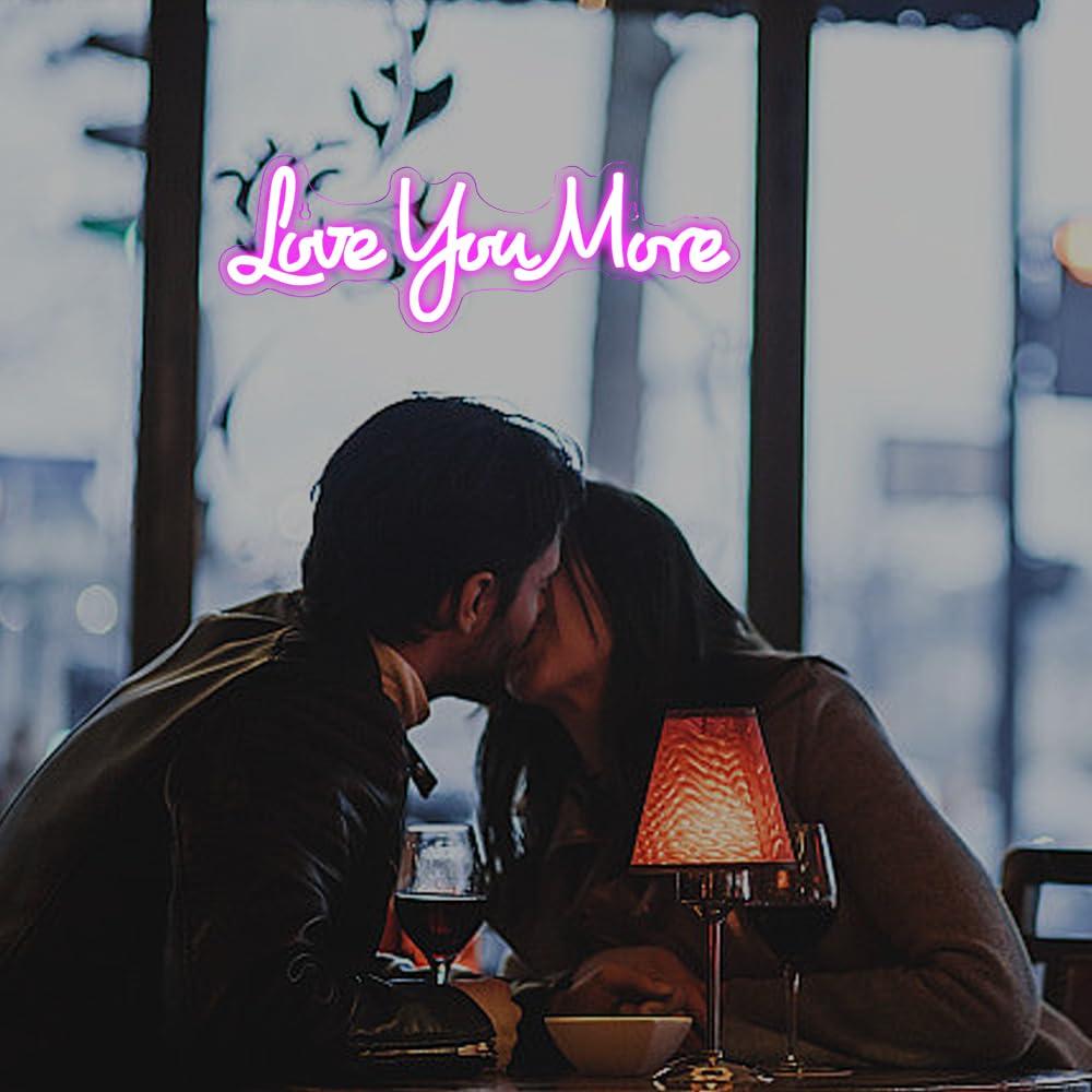 Love You More Neonschild USB D – Lighting Decor And More Bewertung und Preis