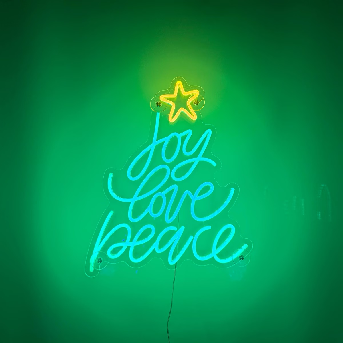 Joy Love Peace Neon-Schild, We – Wall Decor Lighting Tree Bewertung und Preis
