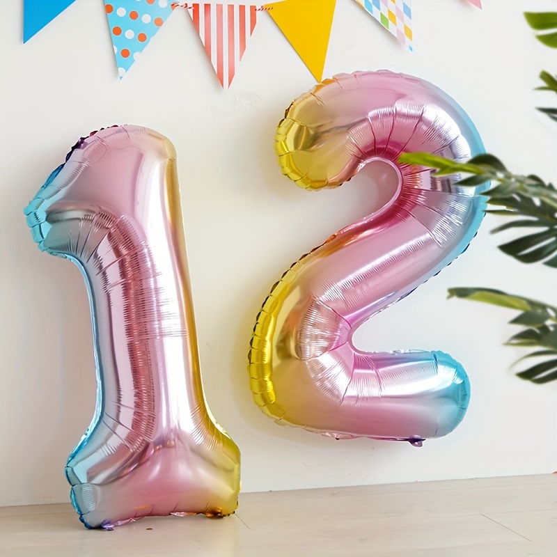 32 Zoll Regenbogen-Farbverlauf – Lighting Mcqueen Birthday Decor Bewertung und Preis