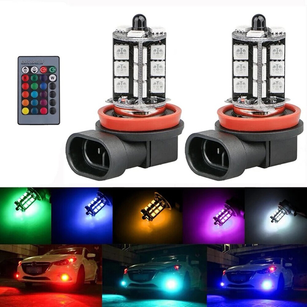 2x RGB H11 H9 H8 5050 27SMD Au – Touch Dimmer Lamp Bewertung und Preis
