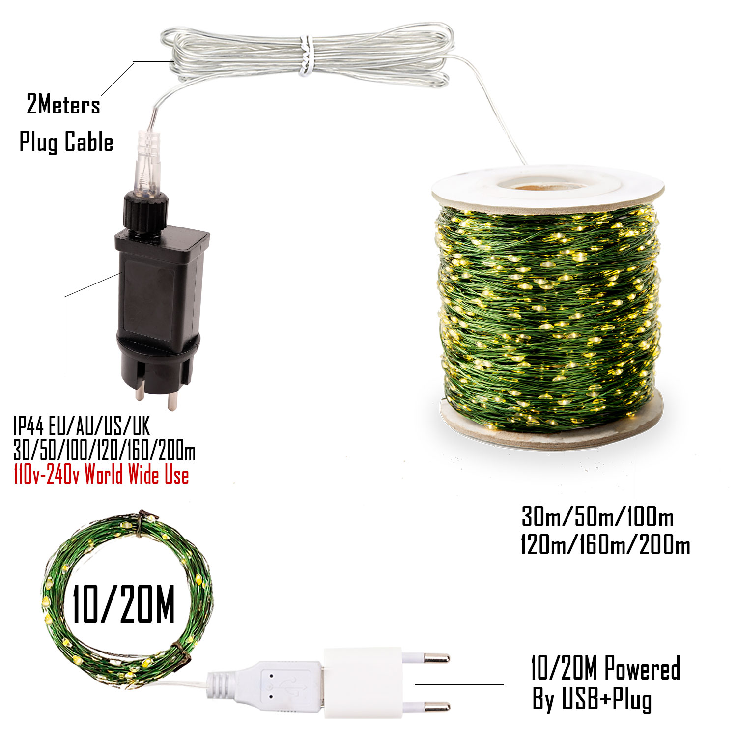 Mehr LED-Girlande mit grünem D – Lighting Decor And More Bewertung und Preis