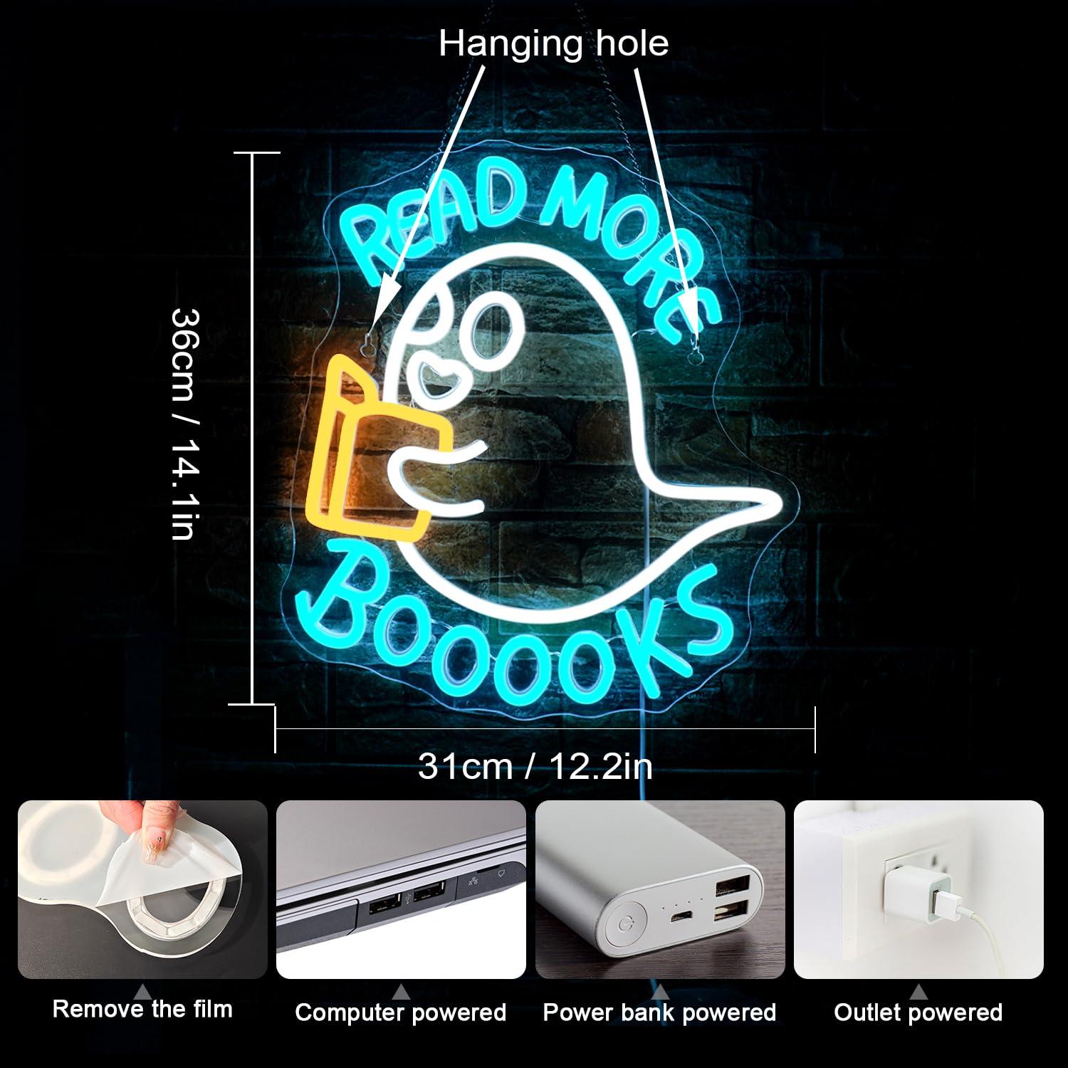 Mehr Bücher Neonschild USB Dim – Lighting Decor And More Bewertung und Preis