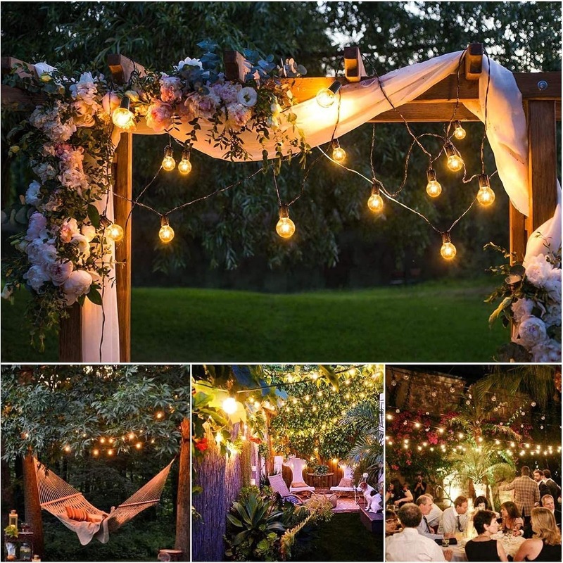LED-Außenlichterkette 64FT G40 – Outdoor Lighting Wedding Decor Bewertung und Preis