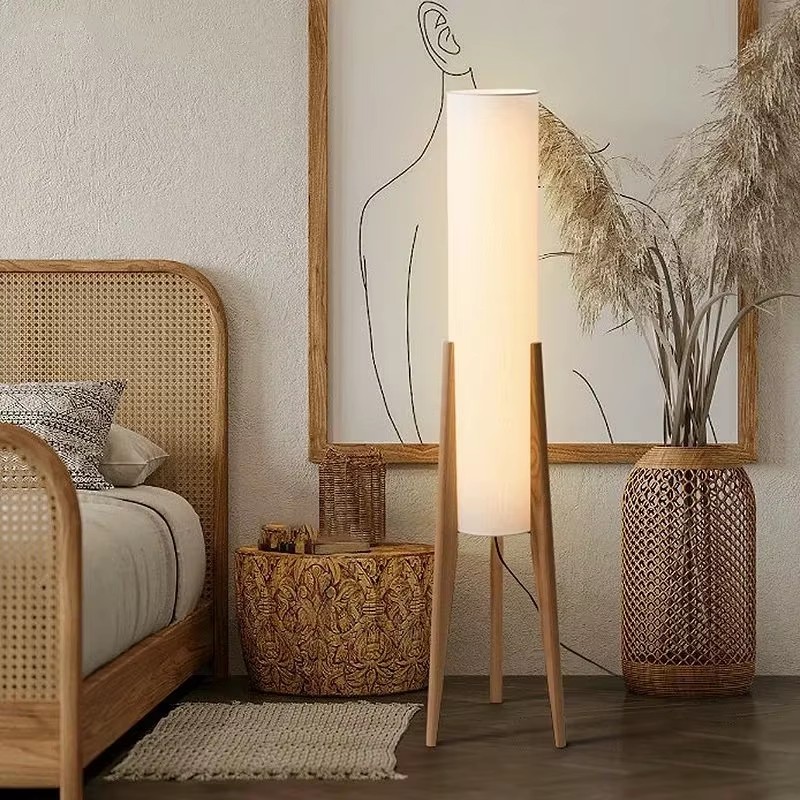 Japanische Holzbodenlampe Wabi – Floor Lamp Tripod Bewertung und Preis
