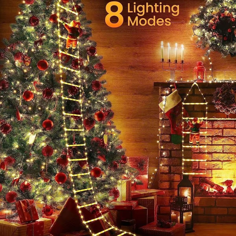 1 stücke Weihnachten Dekoratio – Wall Decor Lighting Tree Bewertung und Preis