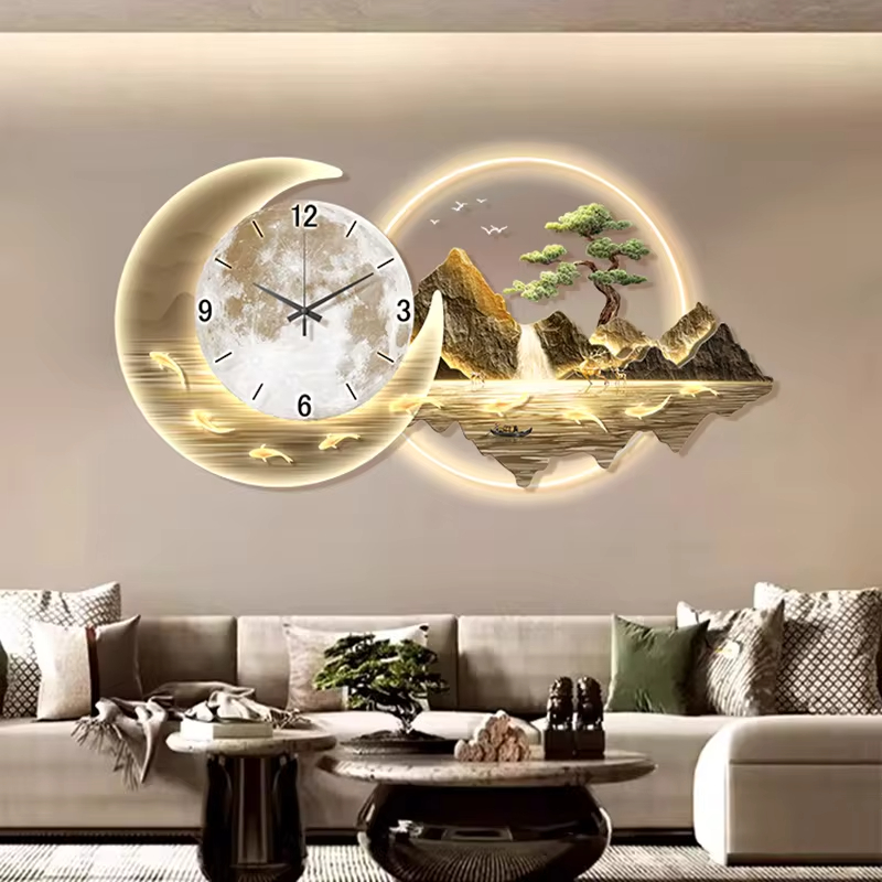 Mode Luxus Uhr Wand chinesisch – Lighting Home Decor Wall Clocks Bewertung und Preis