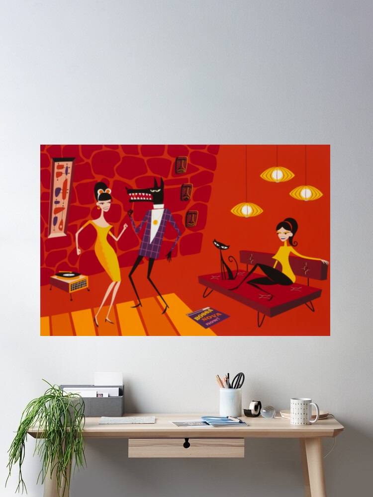 Josh Agle Bossa Nova Now Foto- – Nova Decor & Lighting Vase Glass Brun 26Cm Bewertung und Preis