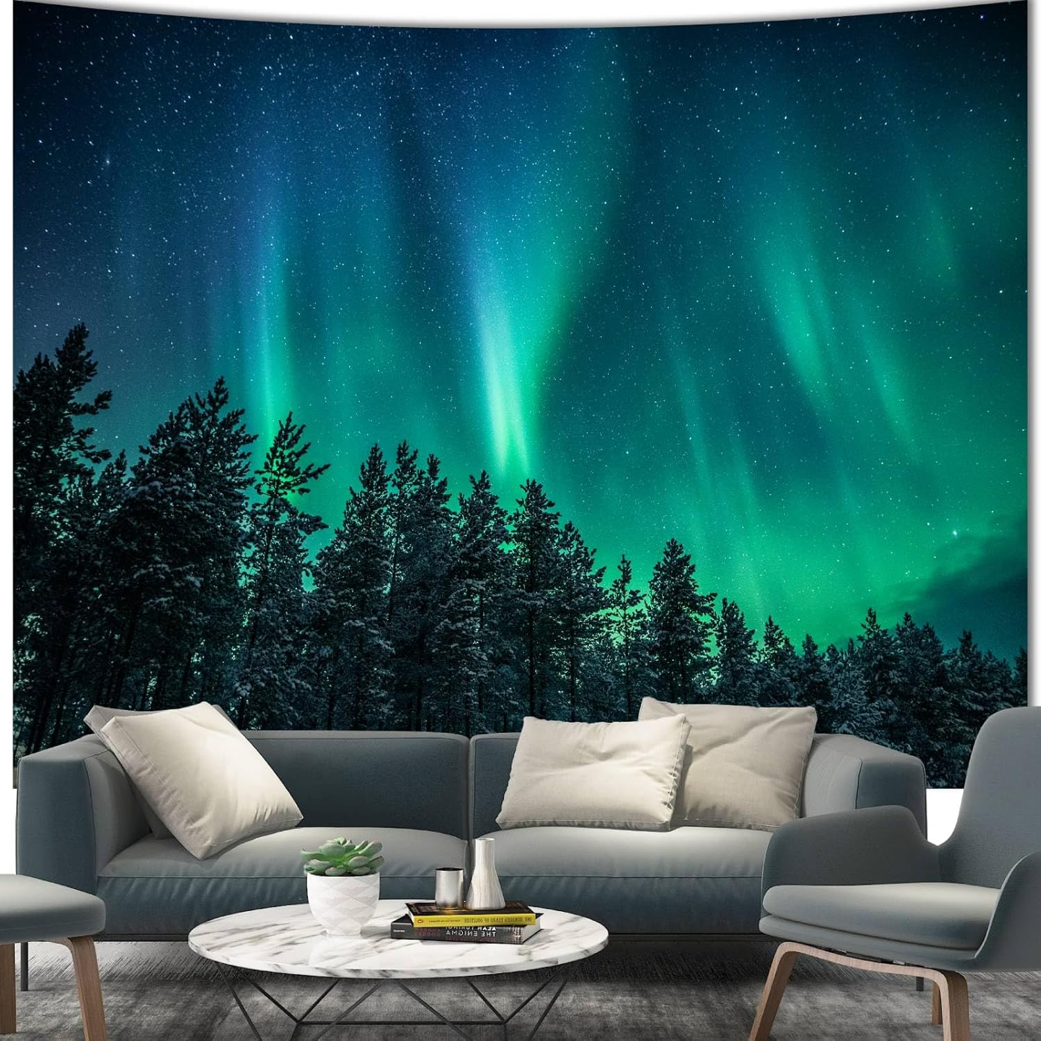 Große Wandteppiche mit Nordlic – Wall Decor Lighting Tree Bewertung und Preis