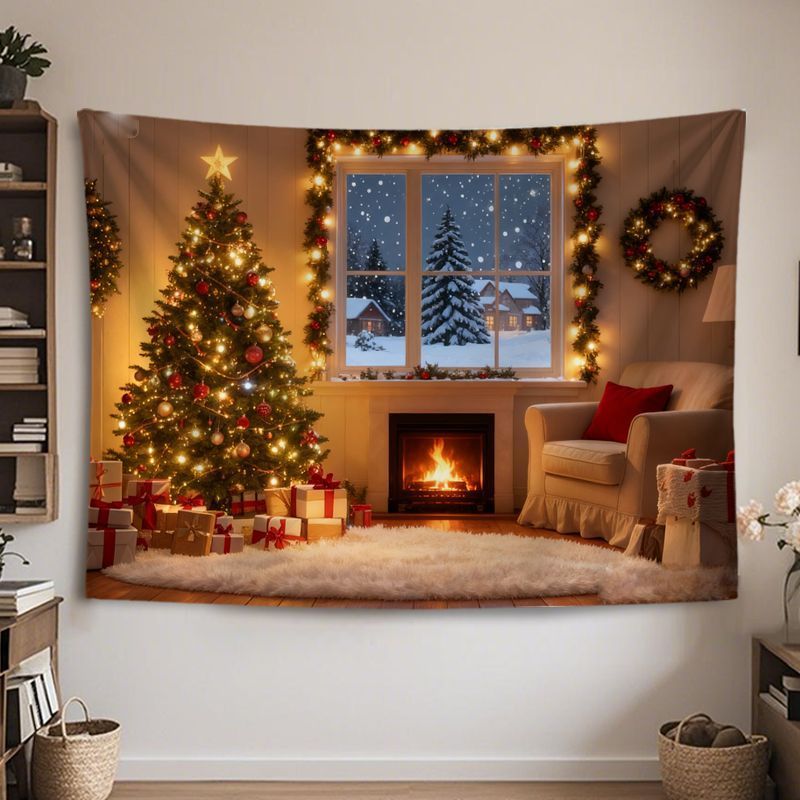 VIKAMA Wandteppich Weihnachten – Wall Decor Lighting Tree Bewertung und Preis