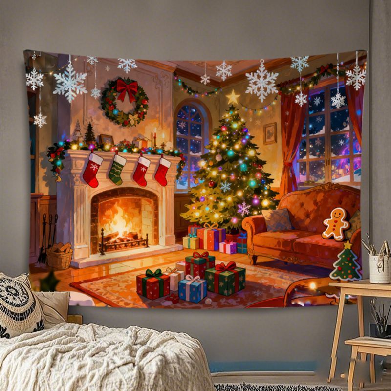 VIKAMA Wandteppich Weihnachten – Wall Decor Lighting Tree Bewertung und Preis