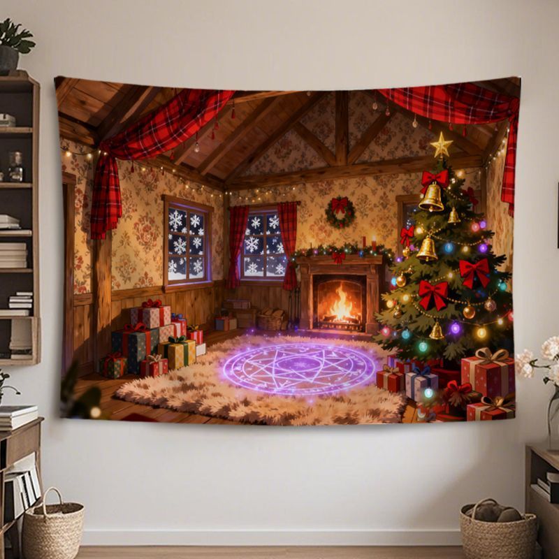 VIKAMA Wandteppich Weihnachten – Wall Decor Lighting Tree Bewertung und Preis