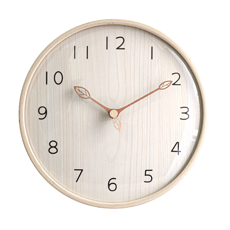 Nordic Stil Licht Holz Wanduhr – Lighting Home Decor Wall Clocks Bewertung und Preis