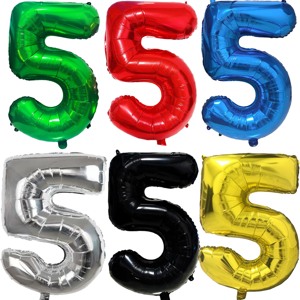 Mehrfarbige große Zahlen 5 Bal – Lighting Mcqueen Birthday Decor Bewertung und Preis