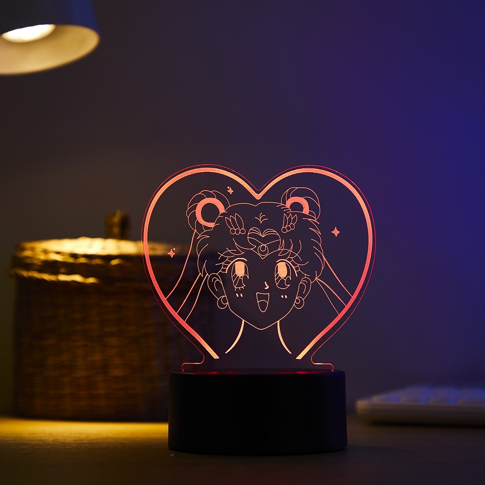 Cartoon-Figur Tsukino Usagi 3D – Touch Dimmer Lamp Bewertung und Preis